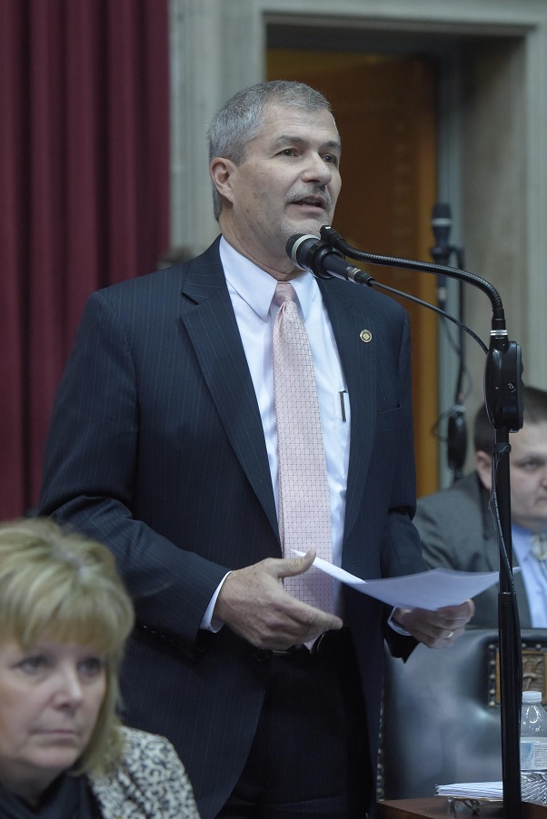 Representative Kirk Mathews (photo; Tim Bommel, Missouri House Communications)